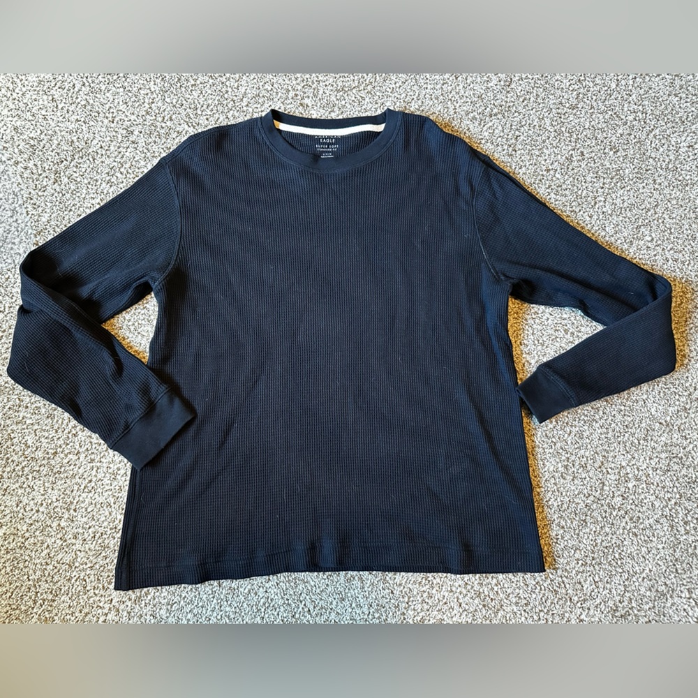 American Eagle Outfitters Navy Super Soft Thermal Mens Large